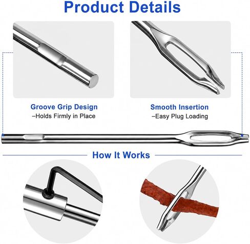 إبرة قابس إصلاح الإطارات من Linkstyle: أداة إبرة إصلاح العين المنقسمة البديلة لإصلاح ثقب الإطارات وإبر إدخال السيارة والدراجة النارية ATV على جانب الطريق لإصلاح الإطارات المسطحة in Kuwait