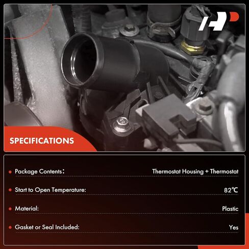 مجموعة مبيت منظم حرارة سائل تبريد المحرك A-Premium متوافقة مع Toyota Camry 2018-2024، RAV4 2019-2024، Highlander، Sienna، Avalon، Venza، RAV4 Prime & Lexus RX450h+، ES250، ES300h، NX250، NX350h in Kuwait