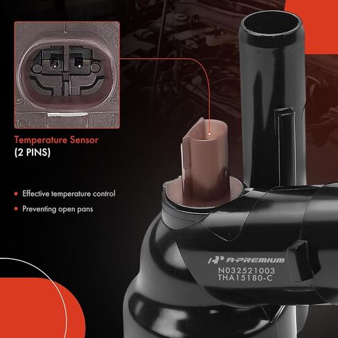 مجموعة مبيت منظم حرارة سائل تبريد المحرك A-Premium متوافقة مع Toyota Camry 2018-2024، RAV4 2019-2024، Highlander، Sienna، Avalon، Venza، RAV4 Prime & Lexus RX450h+، ES250، ES300h، NX250، NX350h in Kuwait