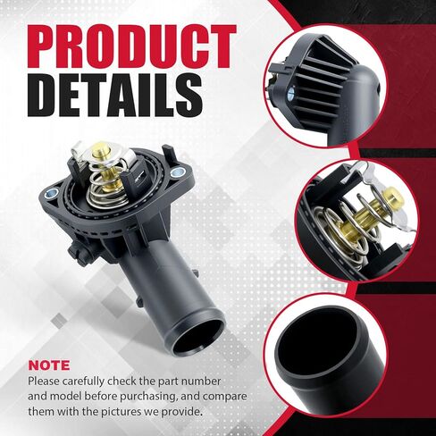 مبيت منظم حرارة مبرد المحرك متوافق مع Ram 1500 3.6L V6 2013 استبدال 68105533AA 68322748AA in Kuwait