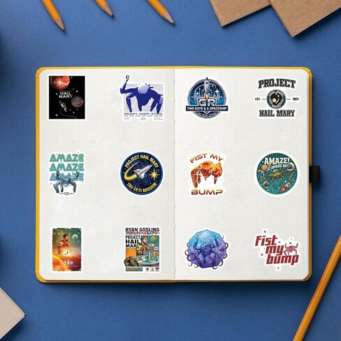 120 Pcs Project Hail Mary Merch Project Hail Mary Stickers for Fans for Movie Lovers Reading Books Kindle Sticker Waterproof Vinyl Decals for Laptop Ebook Readers Water Bottles Journal Scrapbook in Saudi Arabia