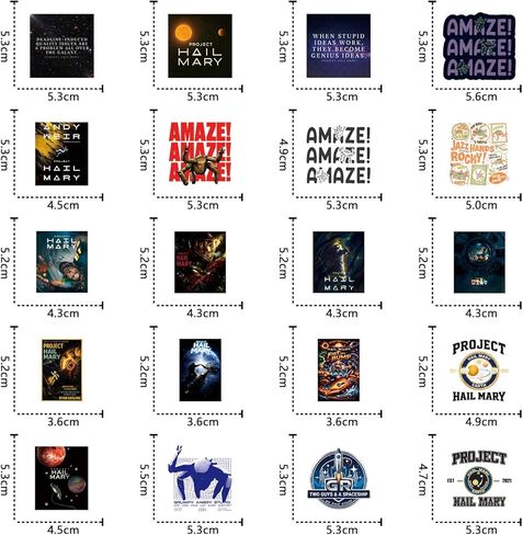120 Pcs Project Hail Mary Merch Project Hail Mary Stickers for Fans for Movie Lovers Reading Books Kindle Sticker Waterproof Vinyl Decals for Laptop Ebook Readers Water Bottles Journal Scrapbook in Saudi Arabia