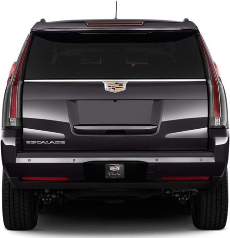 صورة iPick للوحة معدنية بمظهر ألياف الكربون ذات رسومات UV من Cadillac على بلاستيك ABS 2 غطاء وصلة - مرخص رسميًا in Kuwait