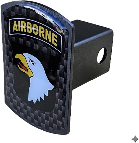 غطاء وصلة وصلة المقطورة Freedom Forged Military Airborne Eagle، فولاذ أسود، 4 × 2 × 3.5 بوصة، يناسب أجهزة الاستقبال من الفئة III وIV مقاس 2 بوصة، صنع في الولايات المتحدة الأمريكية in Kuwait