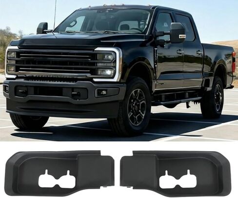 time secret Trailer Hitch Hole Cover forf Ford F-250, F-350, F-450,F-550, F-600 Super Duty 2023 2024 2025 Front Bumper License Plate Bracket Tow Hook Cover Trim Replaces PC3Z8310AA PC3Z8311AA in Saudi Arabia