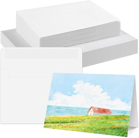 AZUREAL 30 Sets Watercolor Cards with Envelopes, 300 GSM Acid-Free Watercolor Paper Cards, Foldable Blank Watercolor Cards with Envelopes for Wedding, Invitations, Thank You Notes, DIY Projects in Saudi Arabia