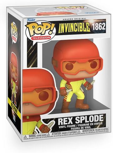 Epic Collectibles Pop Animation: Invincible - Rex Splode Vinyl Figure Bundled with Box Protector Compatible for Funko in Kuwait