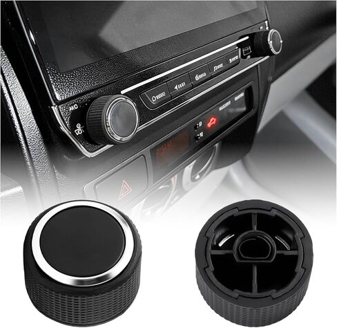 2PCS Car Radio Knobs Replacement OEM#22912547,Anti-Slip Volume Knob Compatible with Cadillac Escalade Buick Enclave Chevy GMC,Rear Audio Volume Control Knob Car Accessories in Kuwait