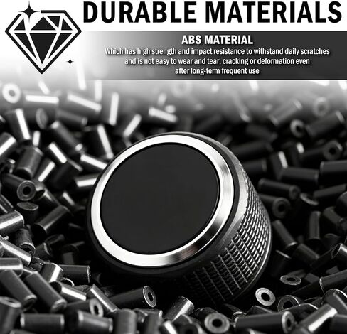 2PCS Car Radio Knobs Replacement OEM#22912547,Anti-Slip Volume Knob Compatible with Cadillac Escalade Buick Enclave Chevy GMC,Rear Audio Volume Control Knob Car Accessories in Kuwait