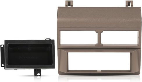 CHEDA Single Din Dash Kit بيج مع جيب تخزين متوافق مع 1992-1994 Chevy GMC Crew Cab Dual Blazer/Fit 1988-1994 GMC Sierra Pickup/Fit 1992-1994 Chevy GMC سوبربان يوكون in Kuwait