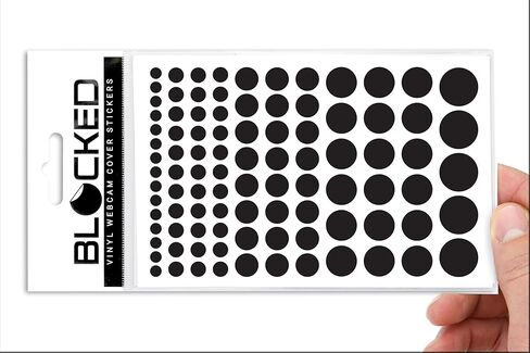 Blocked Webcam/Camera Vinyl Covers | 57 Low-Tack Restickable Webcam Sticker | 3-Sizes | Black 57-Pack Hearts (Muted Matte) in Saudi Arabia