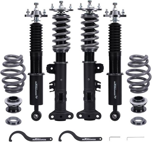 maXpeedingrods Coilover for BMW 3 Series E36 1990-1999, 24 Levels Rebound Damping Adjustable Coilovers Suspension Kit, Height Adjustable Shock Absorber Struts, Lowering Kit T7 Upgrade Racing Series in Kuwait