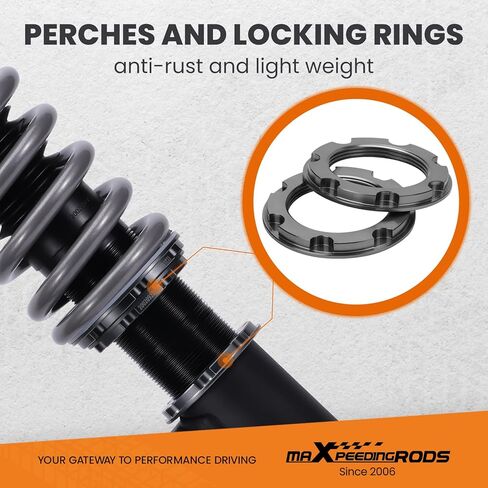 maXpeedingrods Coilover for BMW 3 Series E36 1990-1999, 24 Levels Rebound Damping Adjustable Coilovers Suspension Kit, Height Adjustable Shock Absorber Struts, Lowering Kit T7 Upgrade Racing Series in Kuwait