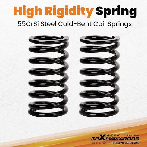 maXpeedingrods Front Coilovers for Honda Civic 1988-2000, for Honda CRX 1988-1991, for Del Sol 1992-1995, for Acura Integra 1990-2001, 24 Levels Damper Adjustable Coilovers Suspension Lowering Kit in Kuwait