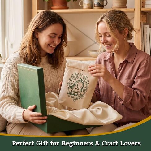 Lemosyu Embroidery Stitch Book Kit for Beginners, Structured Learning with 57 Essential Stitches & 132 Patterns - Step-by-Step and Video, Portable Embroidery Kit for Adults & DIY Craft Lovers Gift in Saudi Arabia