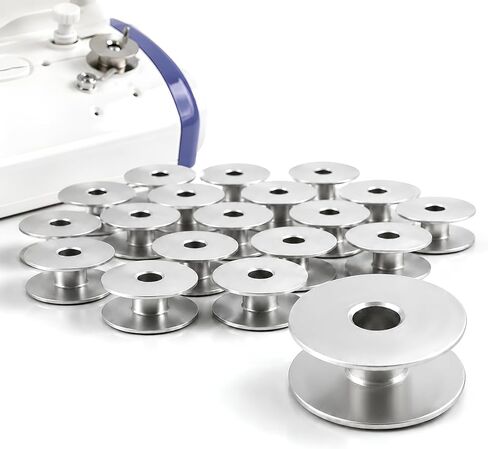 Novabright 100 Pcs M Class Bobbins Aluminum Lightweight Bobbins for Longarm Quilting Machines Durable Smooth Running Quilting Bobbin Compatible with Quilter Sewing Machine in Kuwait