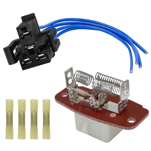 مقاوم محرك منفاخ HVAC مع وصلة سلكية تناسب Ford E-150 E-250 E-350 E-450 E-550 F-250 F-350 F-450 F-550 Econoline استبدال # 4C2Z19A706AA F6UZ19A706A in Kuwait