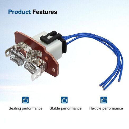 مقاوم محرك منفاخ HVAC مع وصلة سلكية تناسب Ford E-150 E-250 E-350 E-450 E-550 F-250 F-350 F-450 F-550 Econoline استبدال # 4C2Z19A706AA F6UZ19A706A in Kuwait