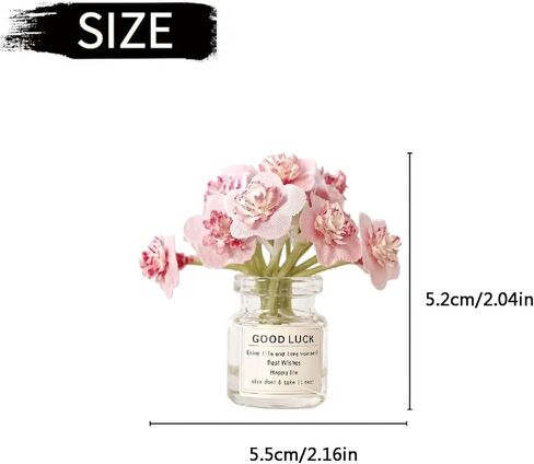 4 Pack Pink Flowers Car Vent Clips,Girl Girly Car Accessories for Women, Cute Car Decor Dashboard Decorations, Cute Daisy Flower Air Freshener Vent Clips, Auto Interior Dash Ornament Accessories in Kuwait