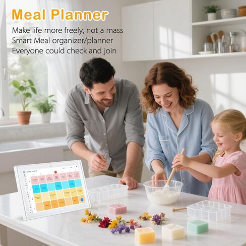 10.1" Smart Digital Calendar Wall Touch Screen, Wi-Fi Sync, Family Duty Chore Charts, Meal Planner, to Do List, Smart home organizer, No Subscription Fee, Built-in 5MP Camera for Video Calls, Interactive Electronic Digital Photo Frame, Desk stand & Wall M in Saudi Arabia
