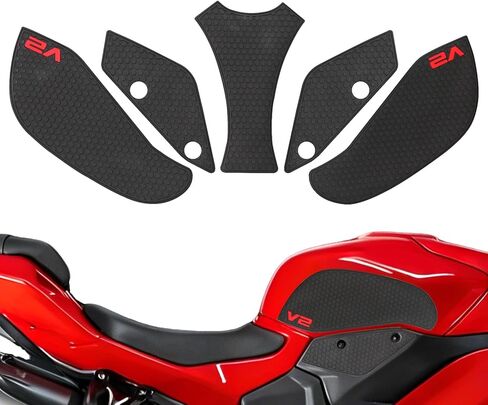 Motorcycle Side Gas Fuel Tank Traction Pad Decal Rubber Side Knee Grip Protector Sticker Decals Moto for Ducati Panigale V2 / Streetfighter V2 2025 in Kuwait