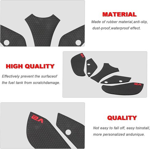Motorcycle Side Gas Fuel Tank Traction Pad Decal Rubber Side Knee Grip Protector Sticker Decals Moto for Ducati Panigale V2 / Streetfighter V2 2025 in Kuwait