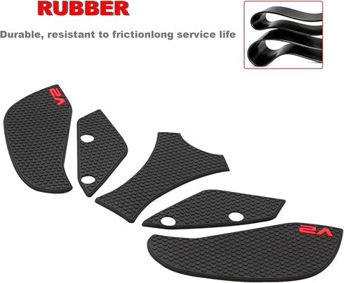 Motorcycle Side Gas Fuel Tank Traction Pad Decal Rubber Side Knee Grip Protector Sticker Decals Moto for Ducati Panigale V2 / Streetfighter V2 2025 in Kuwait