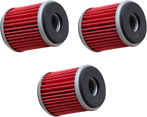 3 Pack K & N Motorcycle Performance Oil Filters Cartridge KN-140 Fits Yamaha WR250 WR450 XT250 YZ250 YZ450 YFM250 YFZ450 ATV in Kuwait
