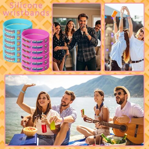 36 Pcs Baseball Silicone Bracelets Ice Cream Drip Baseball Softball Bracelets Coloful Sports Rubber Wristbands for Soccer Football Games Teams Summer Party Favors in Kuwait