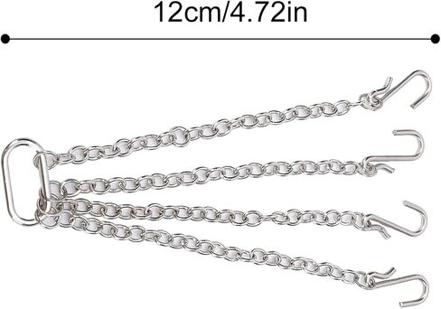 Drfeify 1/50 مقياس RC سلاسل رفع مع خطاف، ملحق سحب معدني قوي لشاحنات الرافعة الزاحفة للتحكم عن بعد، ديكور DIY (2) in Kuwait