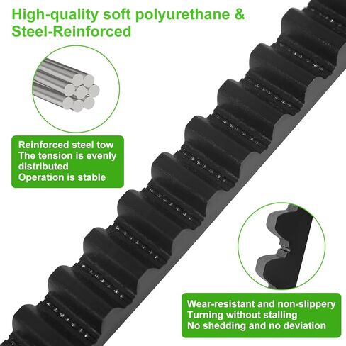 41A5250 Drive Belt 237'' for 7FT Garage Door Stable and Quiet 041A5250 Belt Replacement Compatible with Chamberlain Liftmaster Craftsman Sentex Whisper Openers (41A5250 7FT Garage Door Belt) in Kuwait