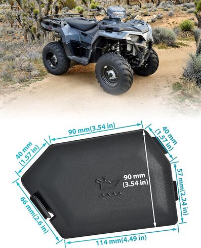 لوحة الوصول متوافقة مع Polaris Sportsman 570 450 Touring 2018-2026، غطاء الوصول إلى غطاء حشو الزيت الأيمن للرياضي 570 450 Touring 2018+ الملحقات، استبدال #2637041-070 in Kuwait