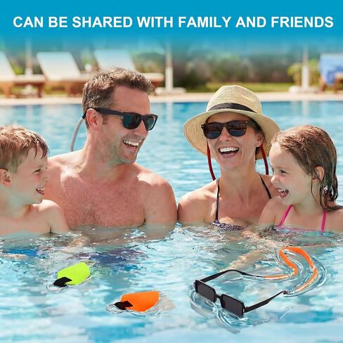 Copkim 2 Pcs Floating Keychain and 4 Pcs Sunglasses Floating Straps for Water Adjustable Buoyant Glasses Retainer in Kuwait