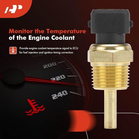 A-Premium Engine Coolant Temperature Sensor [2 Pins] Compatible with Daihatsu Charade 1988-1992, Rocky 1990-1992, 1.0L 1.3L 1.6L in Kuwait