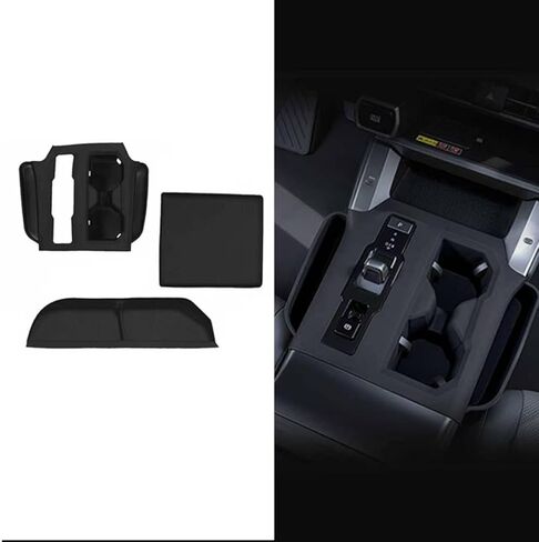 Suitable for 2026 Toyota RAV4 Central Control Protective Pad,Passenger Storage Organizer Mat,Interior Accessories Center Console Glove Box Organizer Tray (Black) in Saudi Arabia