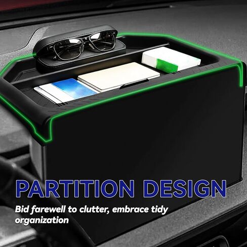Dashboard Tray Organizer for 2025-2026 Maverick with 13.2" Screen Fit,Center Console Storage Box Behind Screen for Maverick Interior Accessories Black,Insert Tray with Lid Hidden Panel in Saudi Arabia