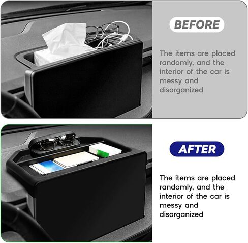 Dashboard Tray Organizer for 2025-2026 Maverick with 13.2" Screen Fit,Center Console Storage Box Behind Screen for Maverick Interior Accessories Black,Insert Tray with Lid Hidden Panel in Saudi Arabia