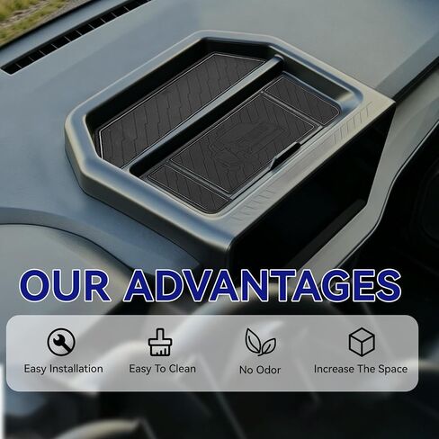 Dashboard Tray Organizer for 2025-2026 Maverick with 13.2" Screen Fit,Center Console Storage Box Behind Screen for Maverick Interior Accessories Black,Insert Tray with Lid Hidden Panel in Saudi Arabia
