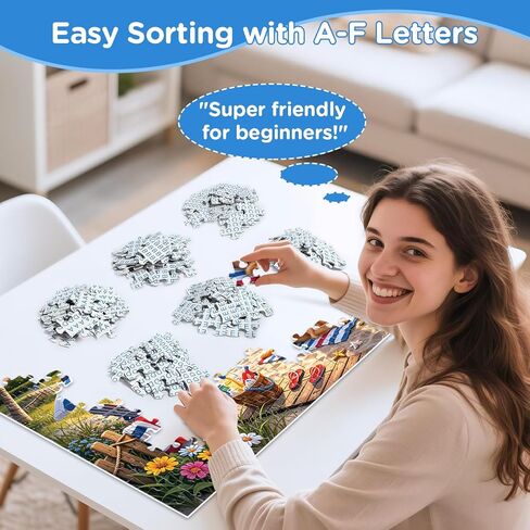 500 Piece Puzzles for Adults, Beach Sunset Jigsaw Puzzles 500 Pieces, Puppy Animal Puzzles for Adults 500 Pieces, Summer Vacation Nature Jigsaw Puzzle for Adult Seniors, Toy Game Gift Activity in Kuwait