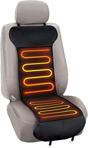 Universal Seat Cushion, Comfortable Seat Cover with Full Back Support in Winter (Black-1) in Saudi Arabia