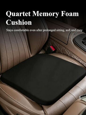 All Season Memory Foam Car Seat Cushion, Comfort Thickened Seat Pad, Anti-Scratch & Wear-Resistant, Easy Installation, Long-Lasting Support for Most Vehicles in Kuwait