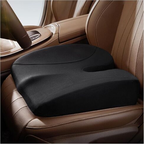 Car Seat Cushion for Ford Bronco 2024 2025, Wedge Driver Seat Cushion, Thick Memory Foam Height Increasing Seat Cushion, Non Slip Ergonomic Driving Cushion,B 39cm x 40cm x 9cm in Kuwait