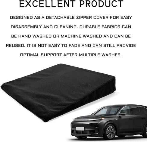 Auto Seat Wedge Leveling Cushion, Car Seat Cushion for Tailbone Pain Relief Comfortable Breathable Car Wedge Support Cushions Pad, Ergonomic Wedges Truck Seats Cushions Office Chairs Pad in Saudi Arabia