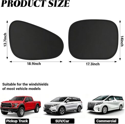 4PCS Car Window Shade, Cling Sunshade for Front and Rear Windows, Automobile Sunshade, Car Sun Blocker, Car Sun Blocker, UV Blocking, Suitable for Daily Travel, Family, Camping in Kuwait