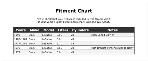 A/C مخلب التتابع متوافق مع بويك LeSabre 1990 1989 1988 1987 1986 1985 1984 1983 1982 1981 1980 1979 1978 1977 P-4895994 in Kuwait