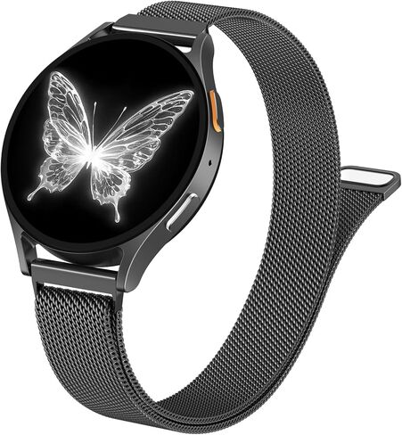 SNBLK Slim Metal Magnetic Bands Compatible with Samsung Galaxy Watch 7 Band 6 5 4 FE 40mm 44mm/6 Classic/Active 2/5 Pro/3, 20mm Milanese Stainless Steel Mesh Strap for Samsung Watch Bands for Women in Saudi Arabia