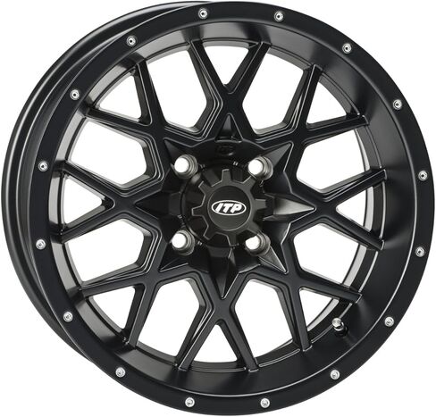 ITP Hurricane 18x6.5 / 4x137 BP / 4+2.5 عجلة سوداء لامعة in Kuwait