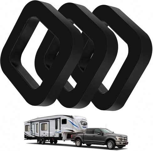 3 PCS 2 Inch Hitch Receiver Silencer Pad, Noise & Rattle Reducer Trailer Hitch Cushion for Ball Mounts, Rubber Silencer Pad Provide Cushion Between Receivers and Tow Hitches in Saudi Arabia