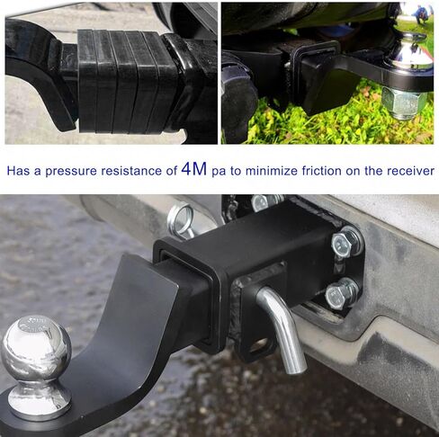 3 PCS 2 Inch Hitch Receiver Silencer Pad, Noise & Rattle Reducer Trailer Hitch Cushion for Ball Mounts, Rubber Silencer Pad Provide Cushion Between Receivers and Tow Hitches in Saudi Arabia