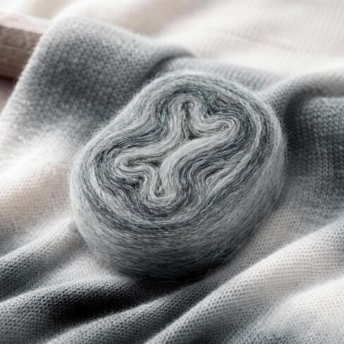 Silk Mohair Blend Yarn – Hand-Dyed Colorful, 1.8oz/50g, 136.7yd/125m, for 4.0-5.0mm Needles & 3.0mm Hooks for Scarf Hand Knitting & Crochet Weaving DIY Craft, Brown in Kuwait
